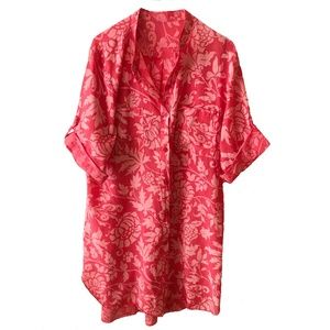 DIVA SRL WOMEN'S FLORAL SMOCK DRESS